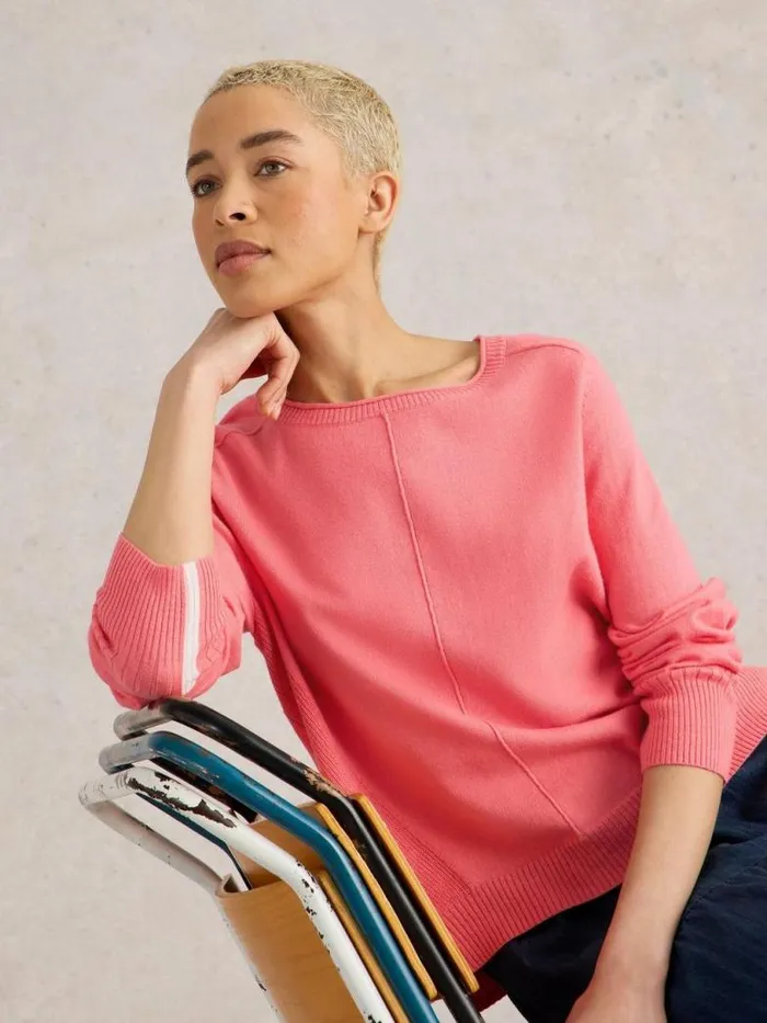 White Stuff Knitwear Women CITY JUMPER Mid Coral