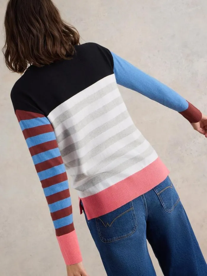 White Stuff Knitwear Women CITY STRIPE JUMPER Blue Multi White Stuff Knitwear Women CITY STRIPE JUMPER Blue Multi