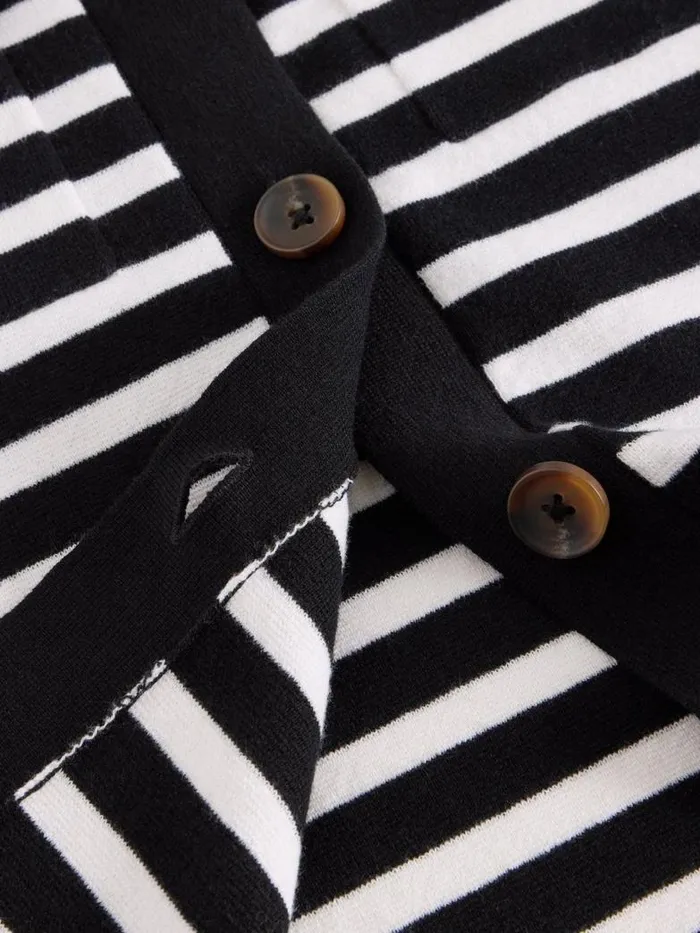 White Stuff Knitwear Women SARA STRIPE KNITTED SHACKET Black Multi White Stuff Knitwear Women SARA STRIPE KNITTED SHACKET Black Multi