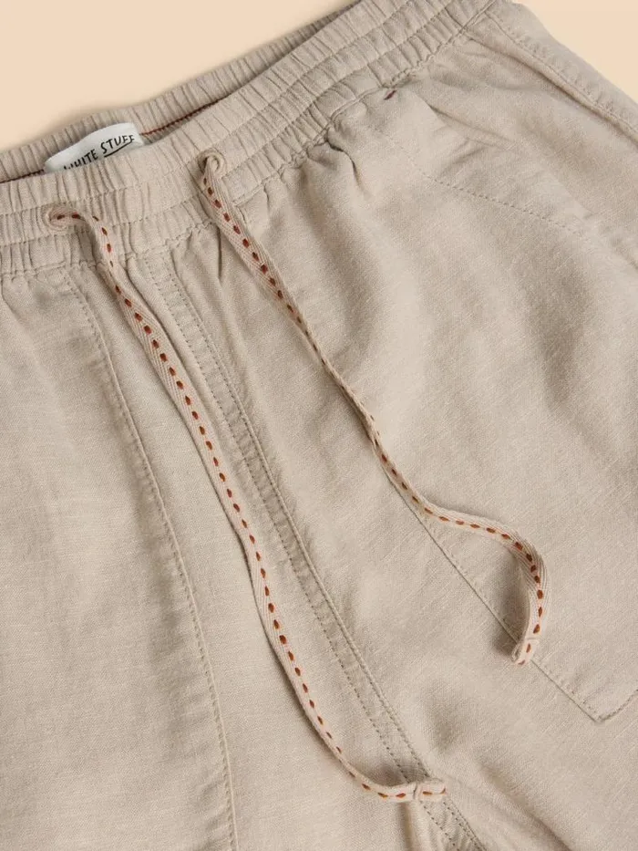 White Stuff Shorts Women Elle Linen Blend Trouser Light Natural White Stuff Shorts Women Elle Linen Blend Trouser Light Natural