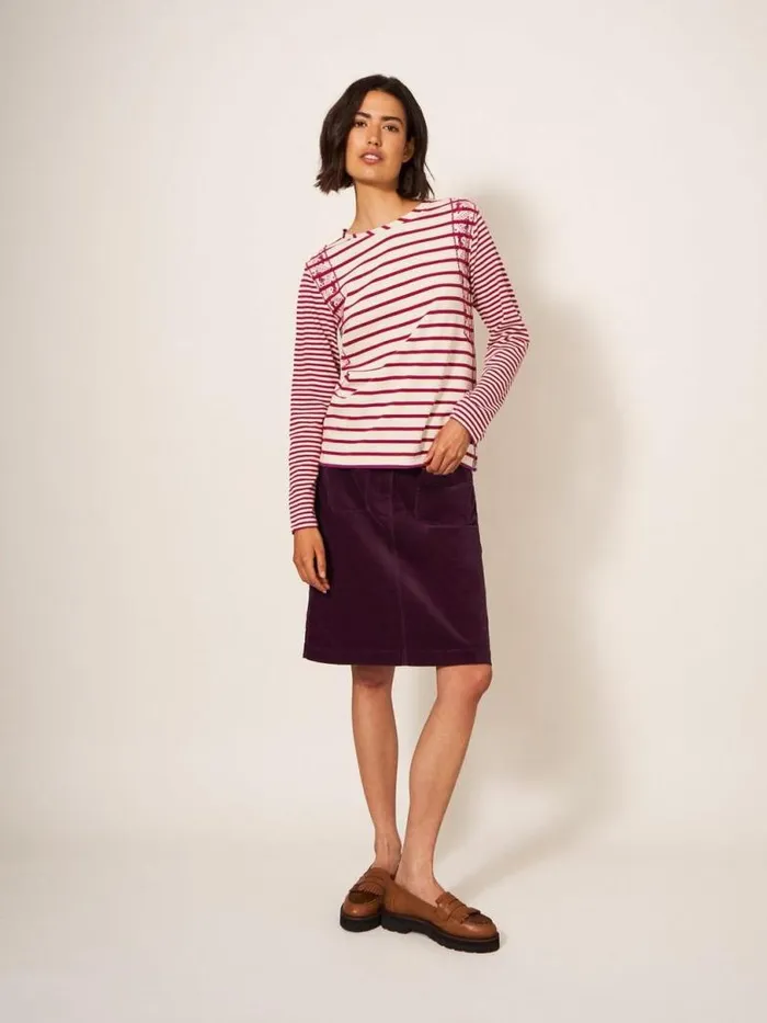 White Stuff Skirts Women Melody Organic Cord Skirt Dk Plum White Stuff Skirts Women Melody Organic Cord Skirt Dk Plum