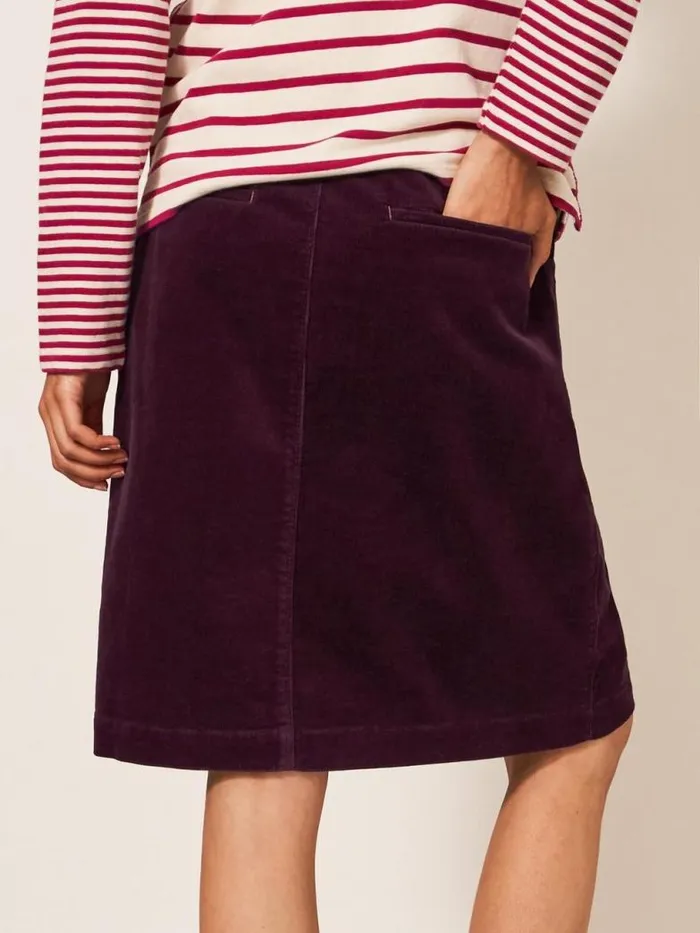 White Stuff Skirts Women Melody Organic Cord Skirt Dk Plum White Stuff Skirts Women Melody Organic Cord Skirt Dk Plum