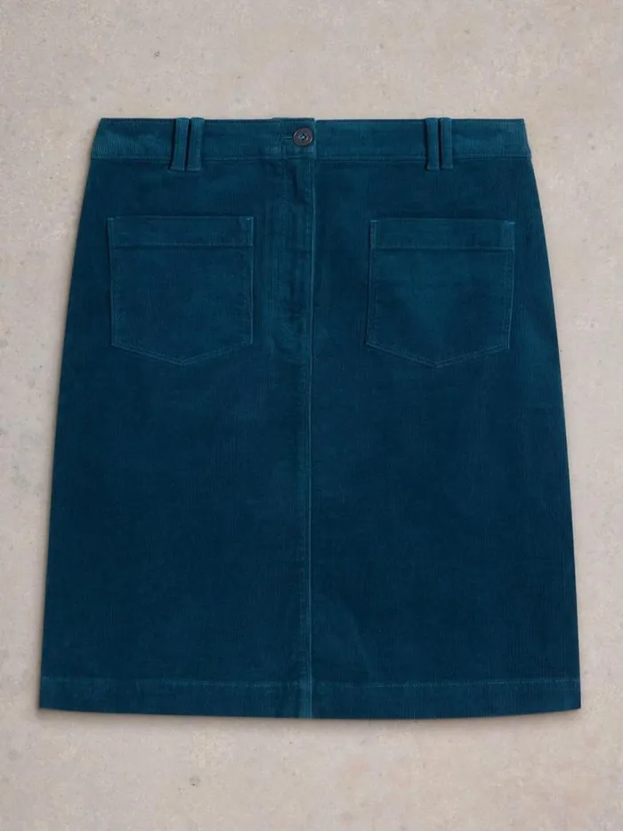White Stuff Skirts Women Melody Organic Cord Skirt Mid Teal White Stuff Skirts Women Melody Organic Cord Skirt Mid Teal