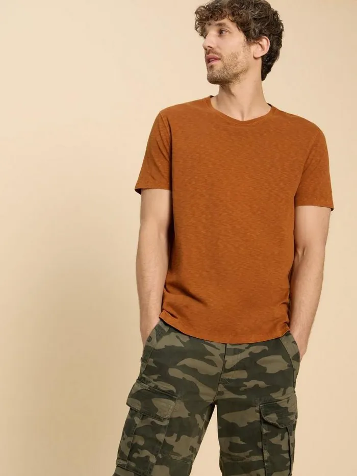 White Stuff TShirts Men Abersoch Short Sleeve Tee Mid Tan