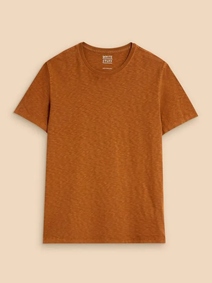 White Stuff TShirts Men Abersoch Short Sleeve Tee Mid Tan White Stuff TShirts Men Abersoch Short Sleeve Tee Mid Tan