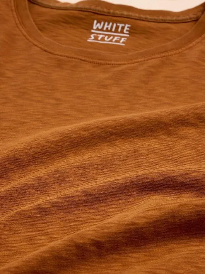 White Stuff TShirts Men Abersoch Short Sleeve Tee Mid Tan White Stuff TShirts Men Abersoch Short Sleeve Tee Mid Tan