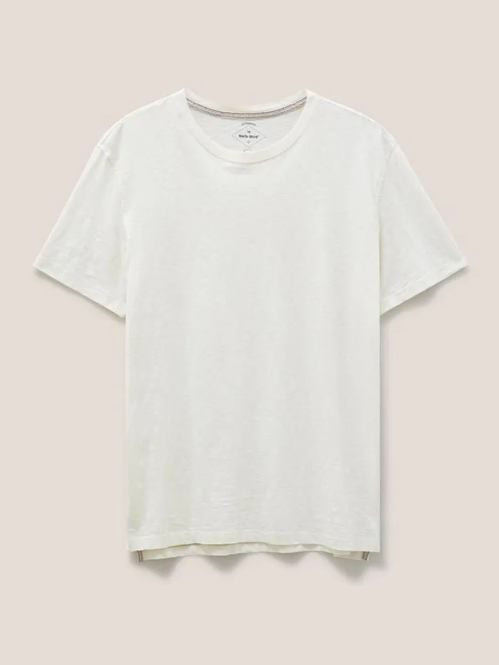 White Stuff TShirts Men Abersoch Short Sleeve Tee Natural White White Stuff TShirts Men Abersoch Short Sleeve Tee Natural White
