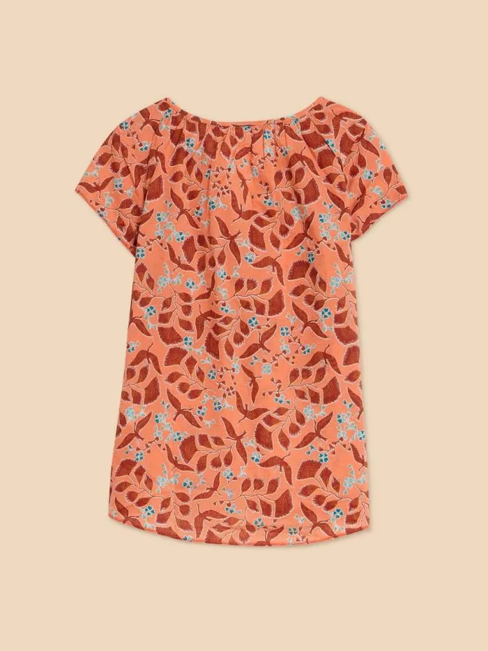 White Stuff Tops and TShirts Women Keri Cotton Organic Top Pink Multi White Stuff Tops and TShirts Women Keri Cotton Organic Top Pink Multi