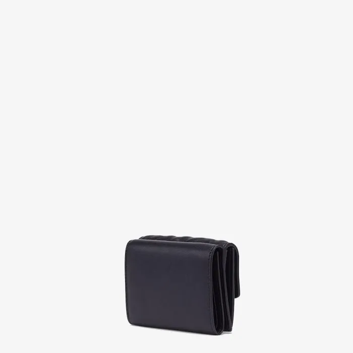 Woman Black Nappa Leather Wallet Black Fendi Wallets