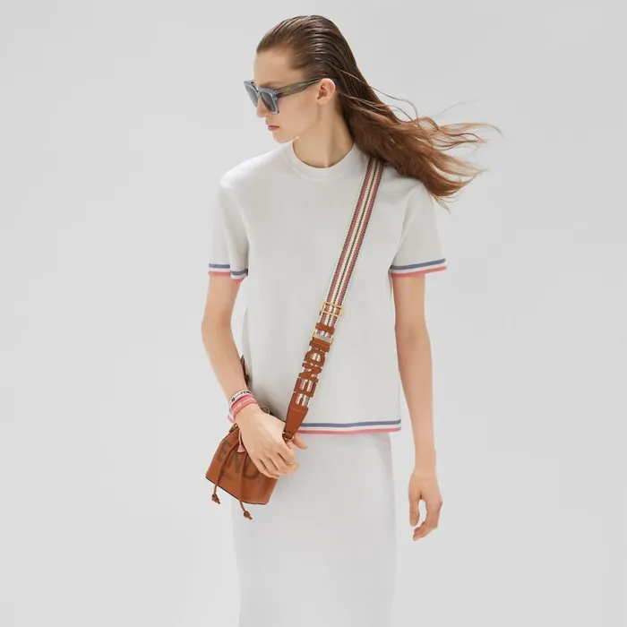 Woman Brown Leather Minibag Brown Fendi Mini Bags