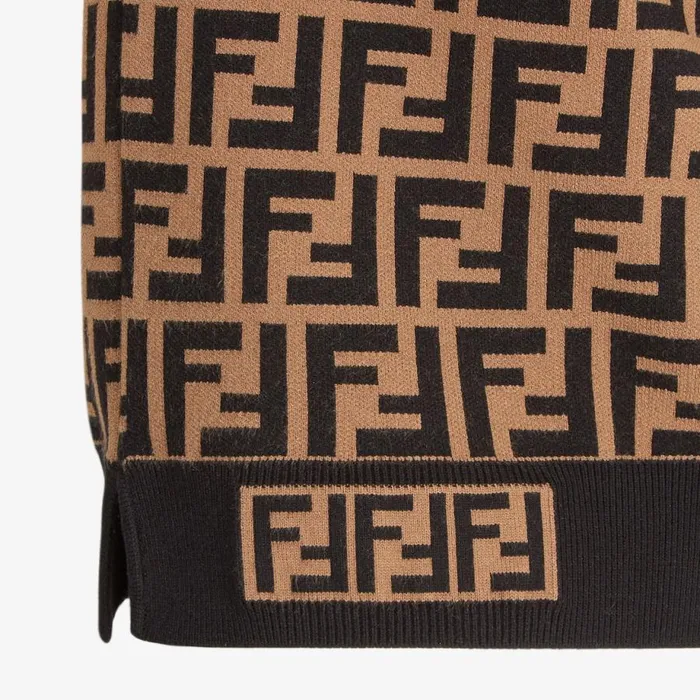 Woman Fabric Ff Motif Jumper Multicolour Fendi Knitwear
