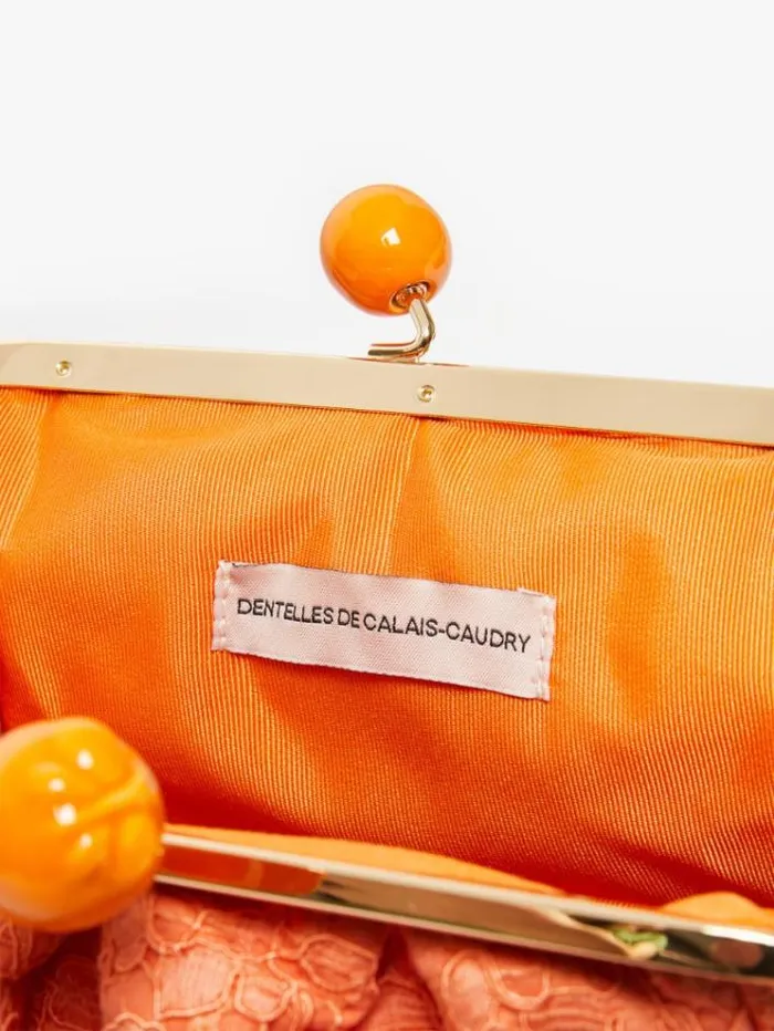 Woman Hommage La France Pasticcino Bag In Lace Tangerine Maxmara Weekend Bag Woman Hommage La France Pasticcino Bag In Lace Tangerine Maxmara Weekend Bag