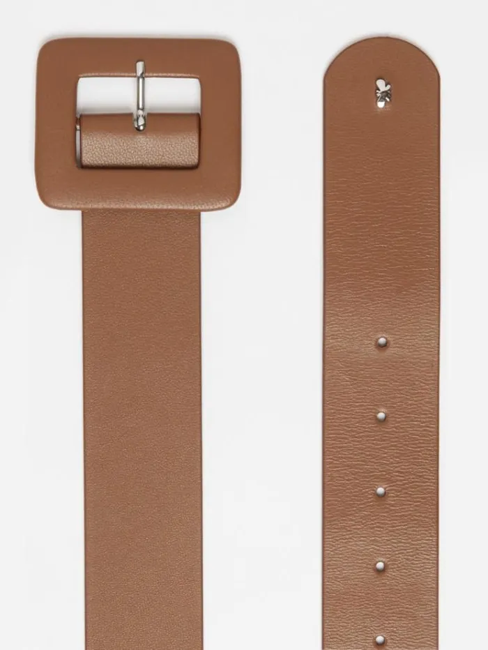 Woman Nappa Leather Belt Tobacco Maxmara Belts