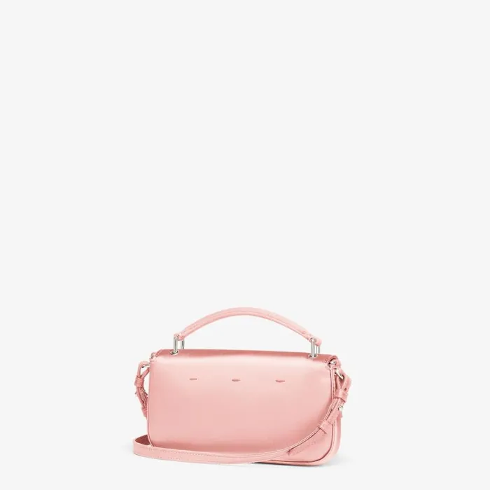 Woman Pink Silk Pouch Pink Fendi Mini Bags