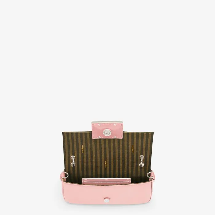 Woman Pink Silk Pouch Pink Fendi Mini Bags