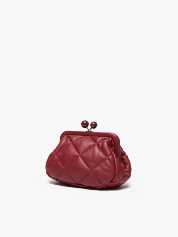 Woman Small Pasticcino Bag In Nappa Leather Bordeaux Maxmara Weekend Bag