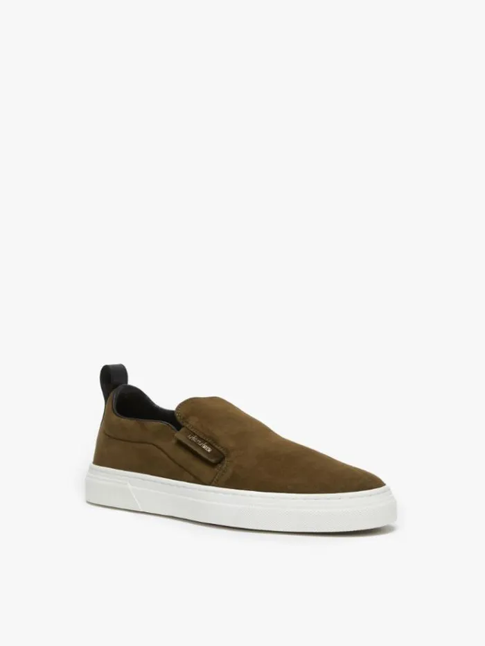 Woman Suede Slipons Dark Green Maxmara Sneakers
