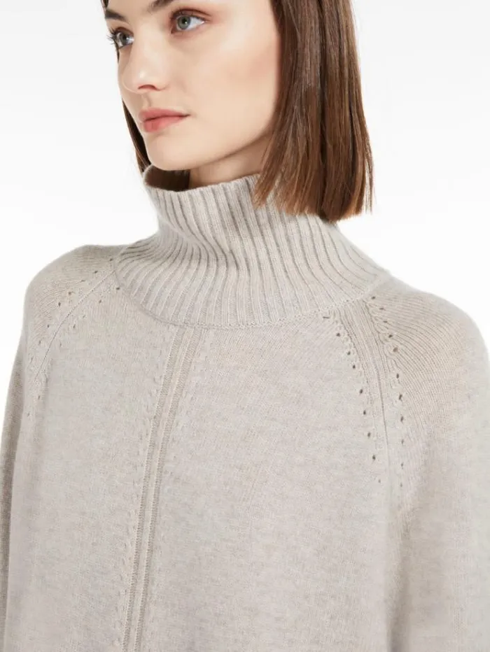 Woman Wool And Cashmere Yarn Dress Beige Maxmara Dresses Woman Wool And Cashmere Yarn Dress Beige Maxmara Dresses