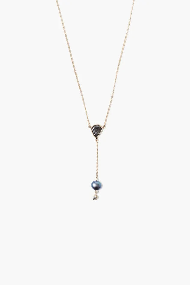 Women 14k Sloane Lariat Necklace Peacock Pearl Chan Luu Necklaces