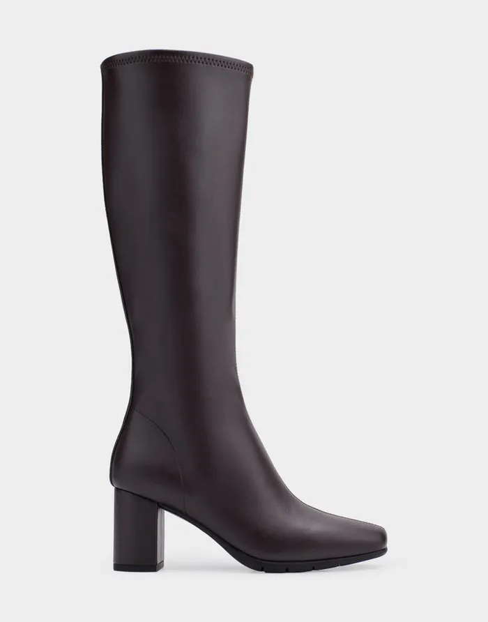 Women Aerosoles Tall Boots Comfortable Tall Shaft Boot In Brown Faux Leather