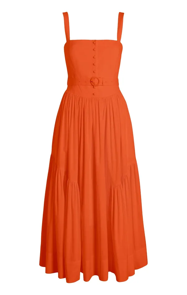 Women Amber Dress Deep Tangelo Dresses Cinq Sept