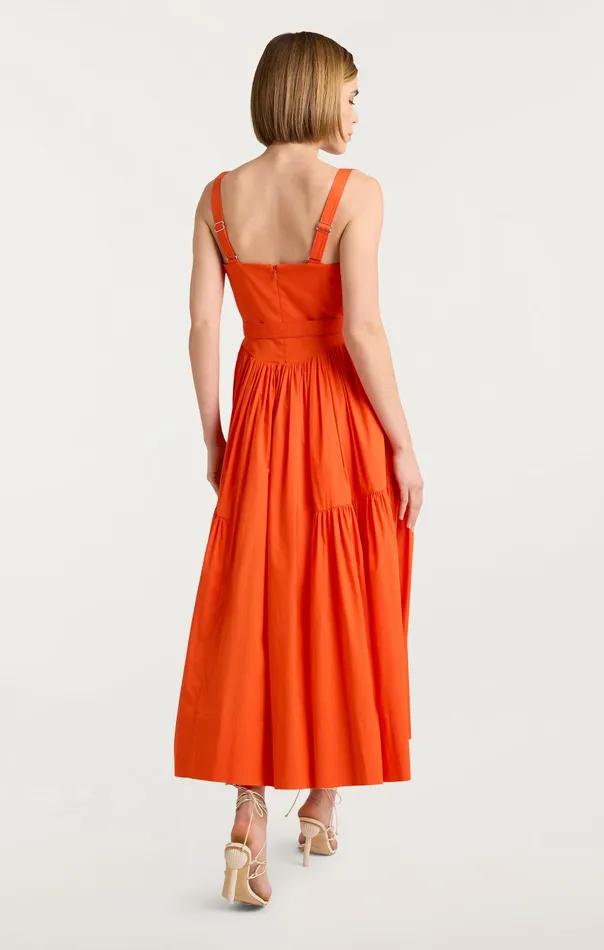 Women Amber Dress Deep Tangelo Dresses Cinq Sept