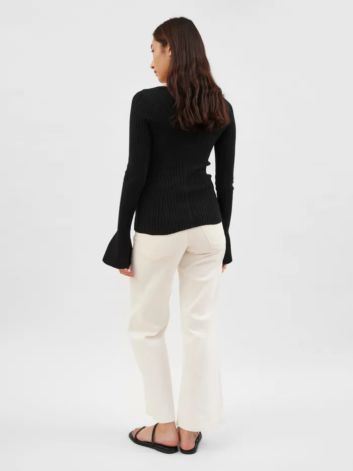 Women Anna Quan 8211 Imelda Top in Black Raven Tops The UNDONE