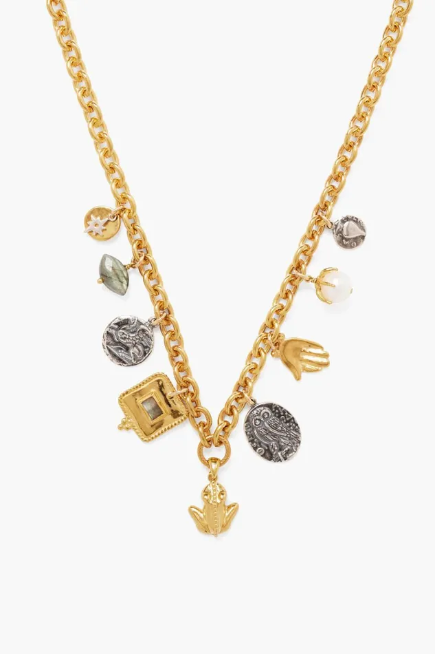 Women Artemis Charm Necklace Gold Mix Chan Luu Necklaces