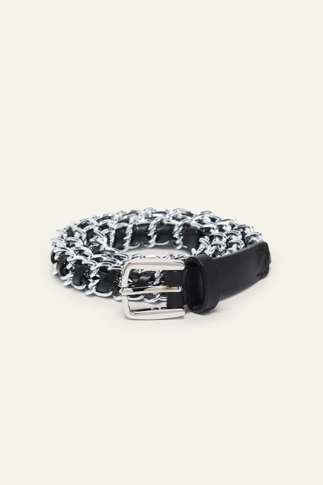Women Belts Baandsh Metal Belt Brooke Gray