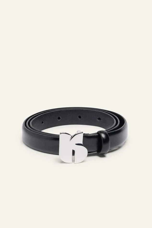 Women Belts Baandsh Minimalist Leather Belt Bogo Gray