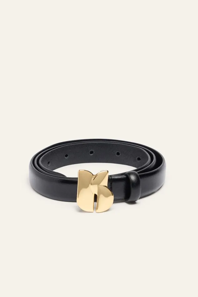 Women Belts Baandsh Minimalist Leather Belt Bogo Gray