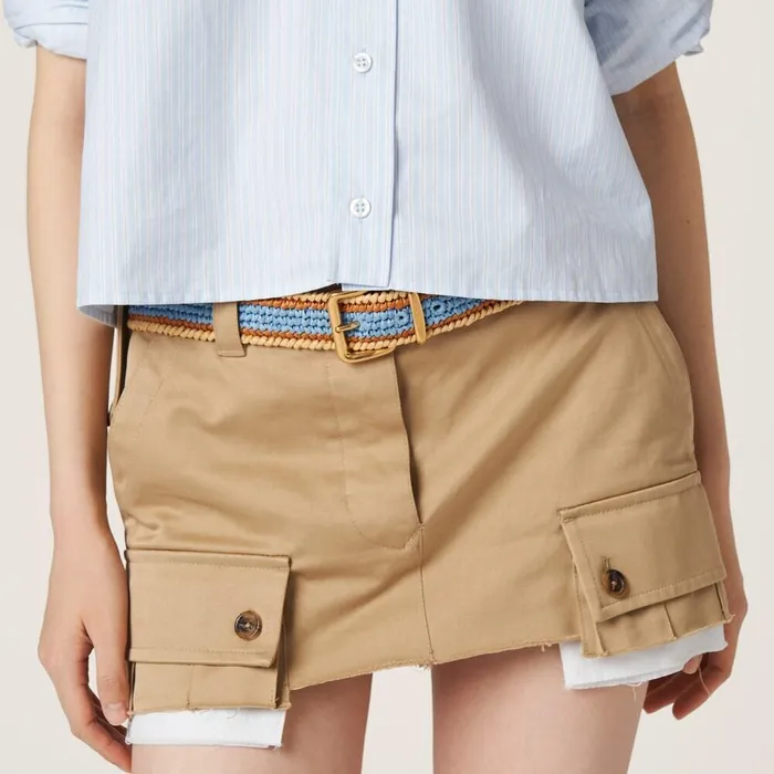 Women Belts Miu Miu Woven Fabric Belt Celestetobacco Women Belts Miu Miu Woven Fabric Belt Celestetobacco
