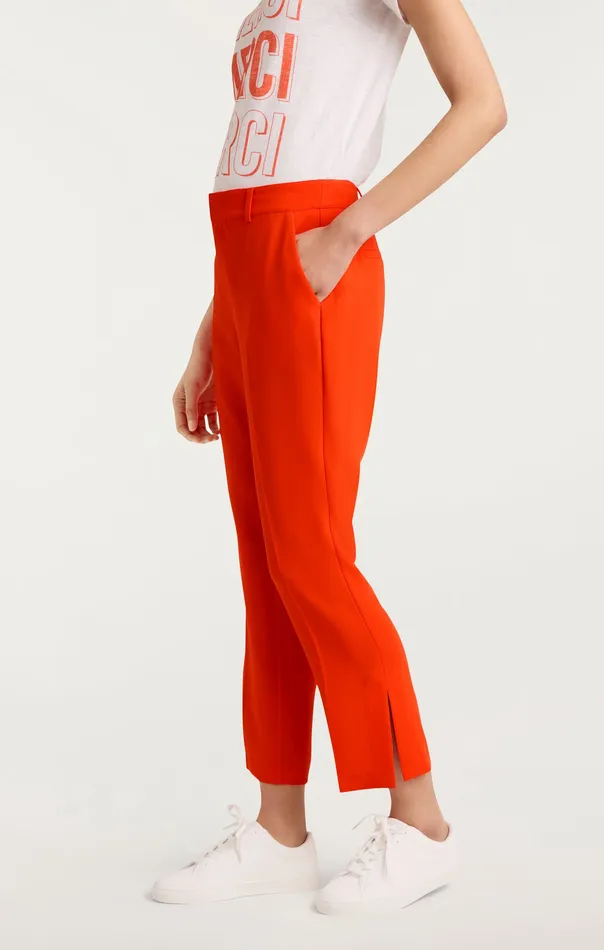 Women Bottoms Cinq Sept Cropped Kerry Pant Deep Tangelo