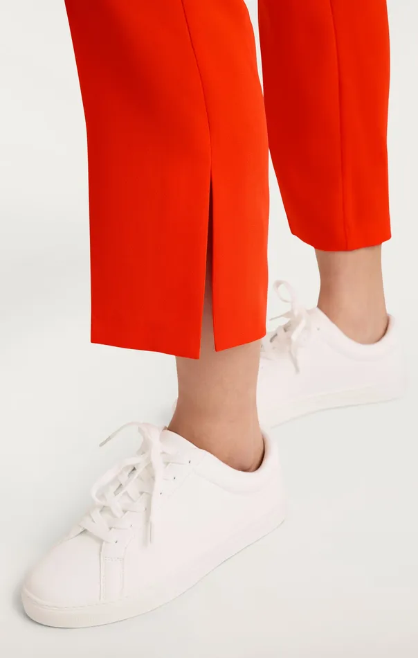 Women Bottoms Cinq Sept Cropped Kerry Pant Deep Tangelo