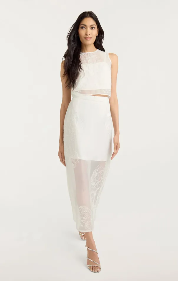 Women Bottoms Cinq Sept Etta Skirt Ivory
