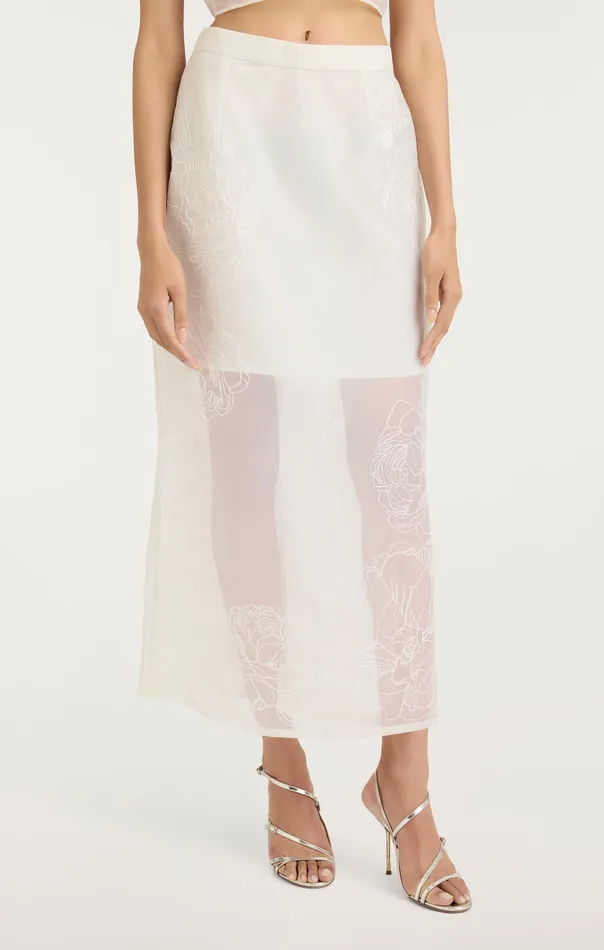 Women Bottoms Cinq Sept Etta Skirt Ivory