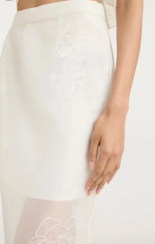 Women Bottoms Cinq Sept Etta Skirt Ivory