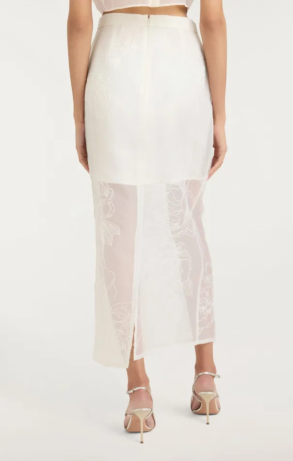 Women Bottoms Cinq Sept Etta Skirt Ivory
