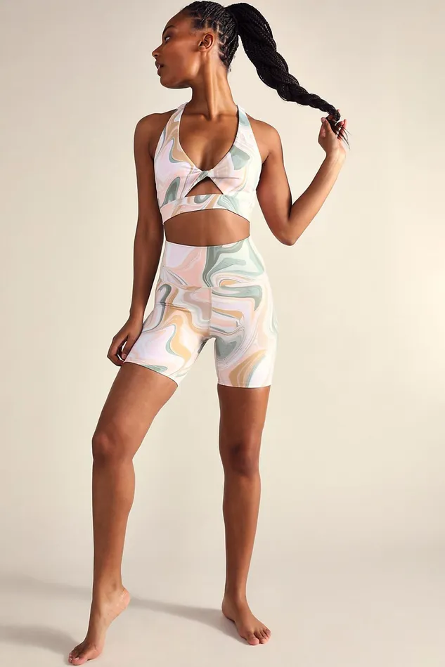 Women Bottoms Free People Beach Riot Bike Shorts Marble