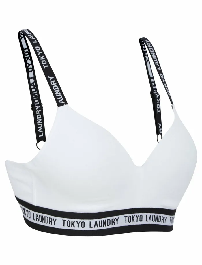 Women Bras Tokyo Laundry Pegasi NonWired Full Cup Soft Padded Cotton Bra In Optic White Tokyo Laundry White