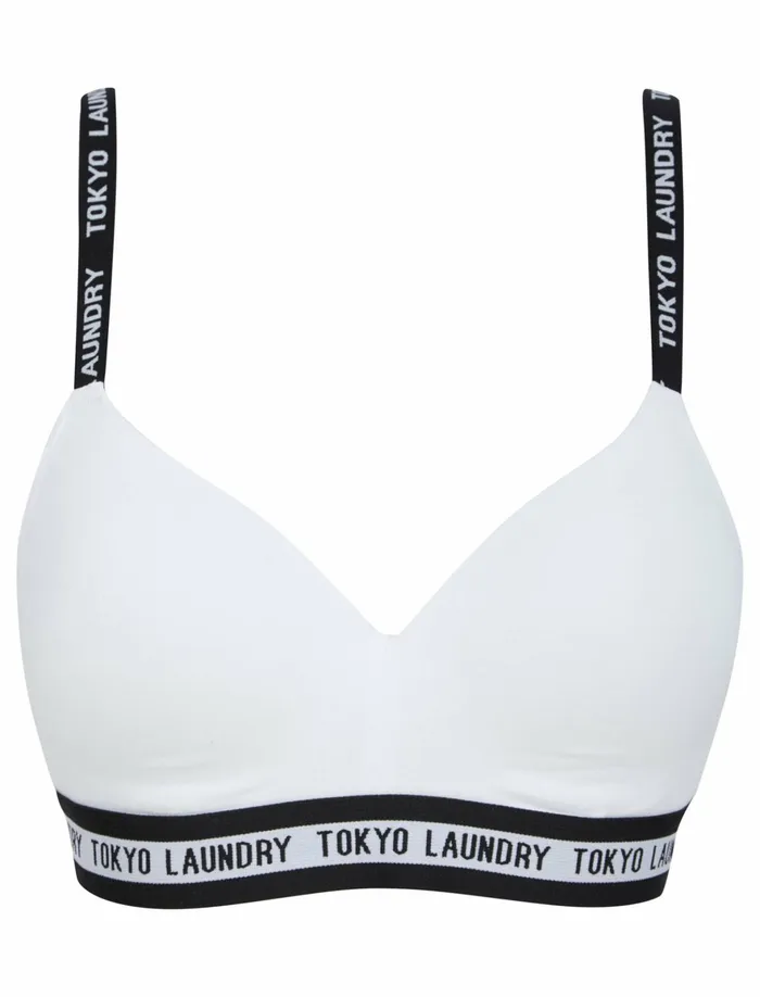 Women Bras Tokyo Laundry Pegasi NonWired Full Cup Soft Padded Cotton Bra In Optic White Tokyo Laundry White