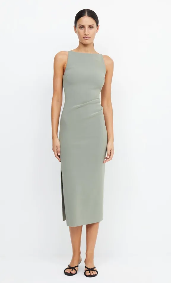 Women Bridesmaid Dresses Bec Bridge BE MINE TUCK DRESS 8211 SAGE