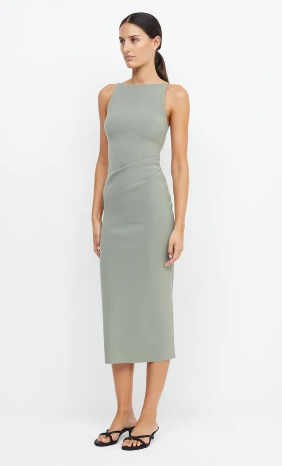 Women Bridesmaid Dresses Bec Bridge BE MINE TUCK DRESS 8211 SAGE