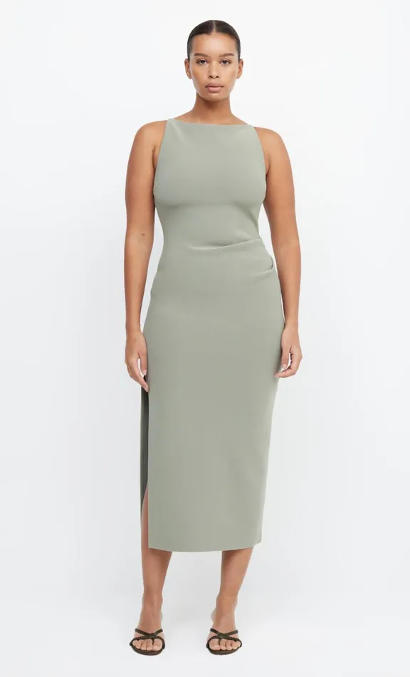 Women Bridesmaid Dresses Bec Bridge BE MINE TUCK DRESS 8211 SAGE