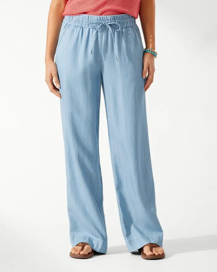 Women Calypso Crepe Beach Pants Mare Navy Tommy Bahama Pants and Crops Women Calypso Crepe Beach Pants Mare Navy Tommy Bahama Pants and Crops