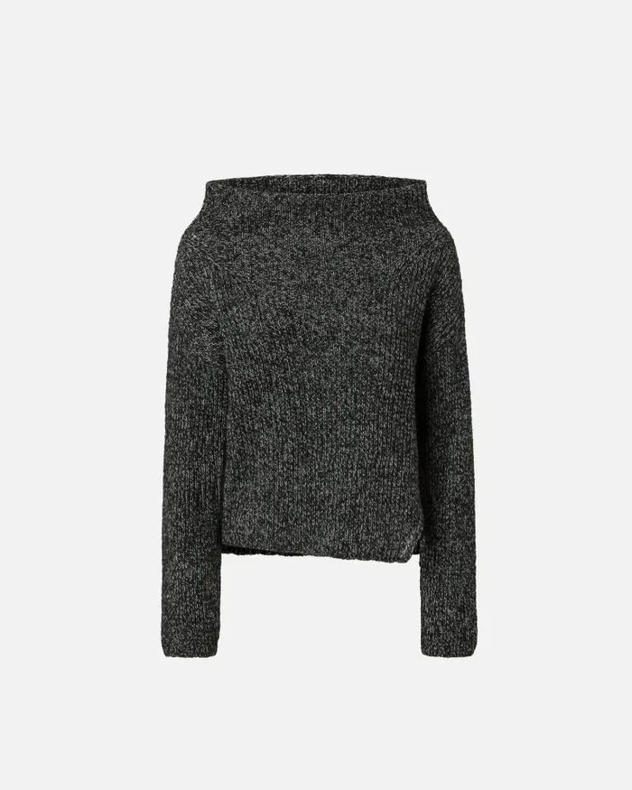 Women Cardigan Pinko Multicoloured Ribbed Asymmetric Sweater Greyblackwhite Women Cardigan Pinko Multicoloured Ribbed Asymmetric Sweater Greyblackwhite