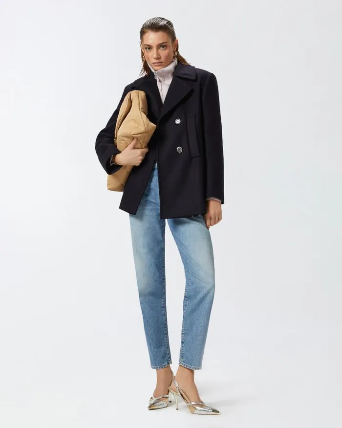 Women Cardigan Pinko Ribbed Jumper With Zip Neck Smoky Pink Women Cardigan Pinko Ribbed Jumper With Zip Neck Smoky Pink