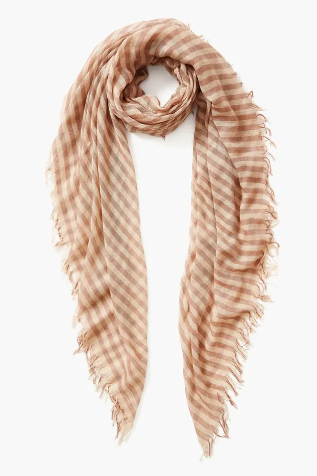 Women Cashmere And Silk Scarf Cognac Linea Chan Luu Scarves