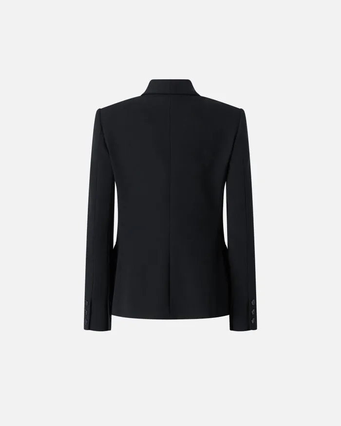 Women Casual Jackets Pinko Black Singlebreasted Wool Twill Blazer Limo Black Women Casual Jackets Pinko Black Singlebreasted Wool Twill Blazer Limo Black