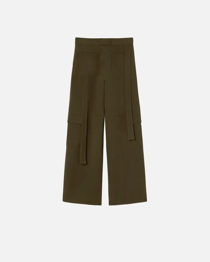 Women Casual Trousers Pinko Flowing Wideleg Cargo Trousers Greenamazonia Women Casual Trousers Pinko Flowing Wideleg Cargo Trousers Greenamazonia